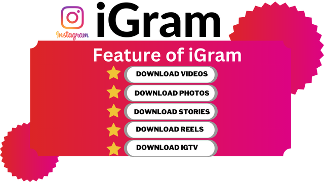 Features of iGram Instagram Downloader